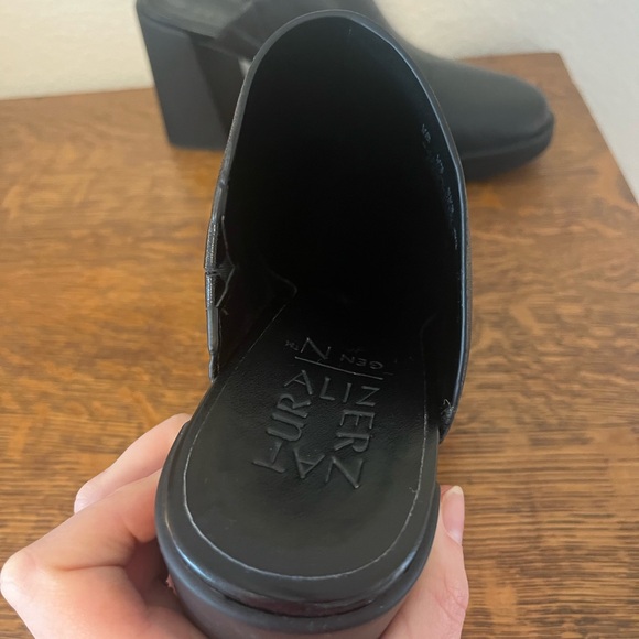 Black Heeled Mules - Picture 3 of 9